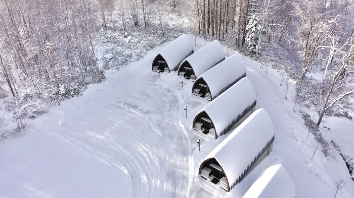 アンダル コレクション ニセコ 客室ヴィラ群 俯瞰【冬】