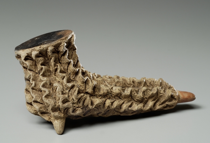 (Photo_04)しぼ状脚付土製パイプ メキシコ西部地方 11世紀~16世紀初頭