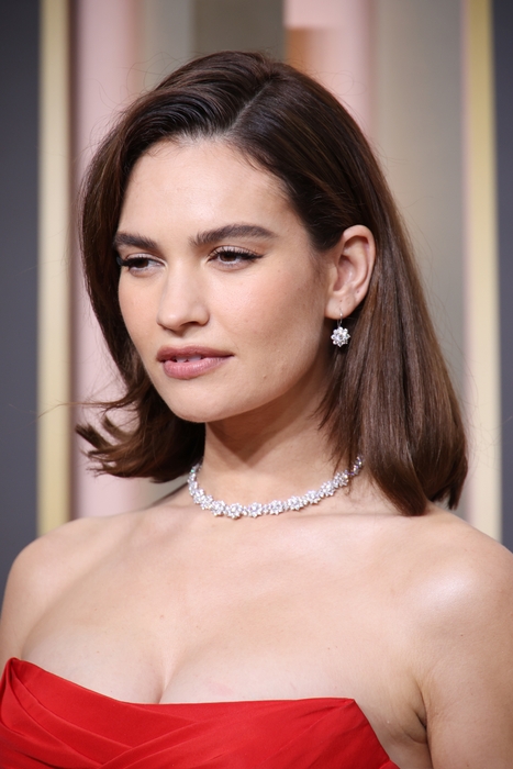 Lily James(Photo by Daniele Venturelli/WireImage)