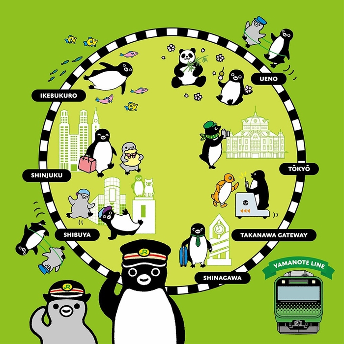 Suicaのペンギン鉄道シリーズ・山手線(モチーフ)