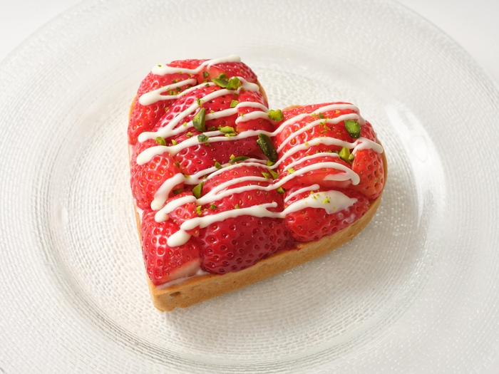 ハートのいちごタルト