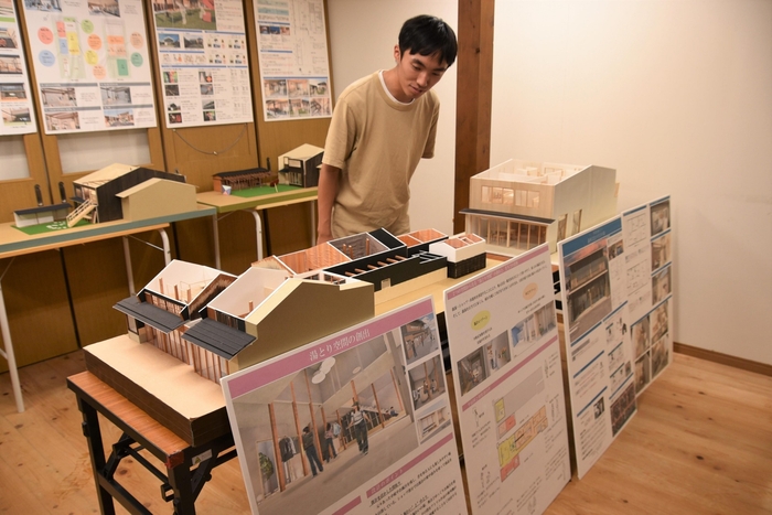 展示した模型やパネル