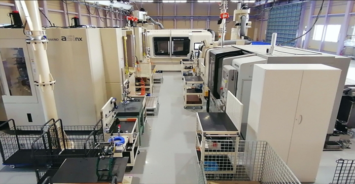 船舶エンジン部品専用ライン