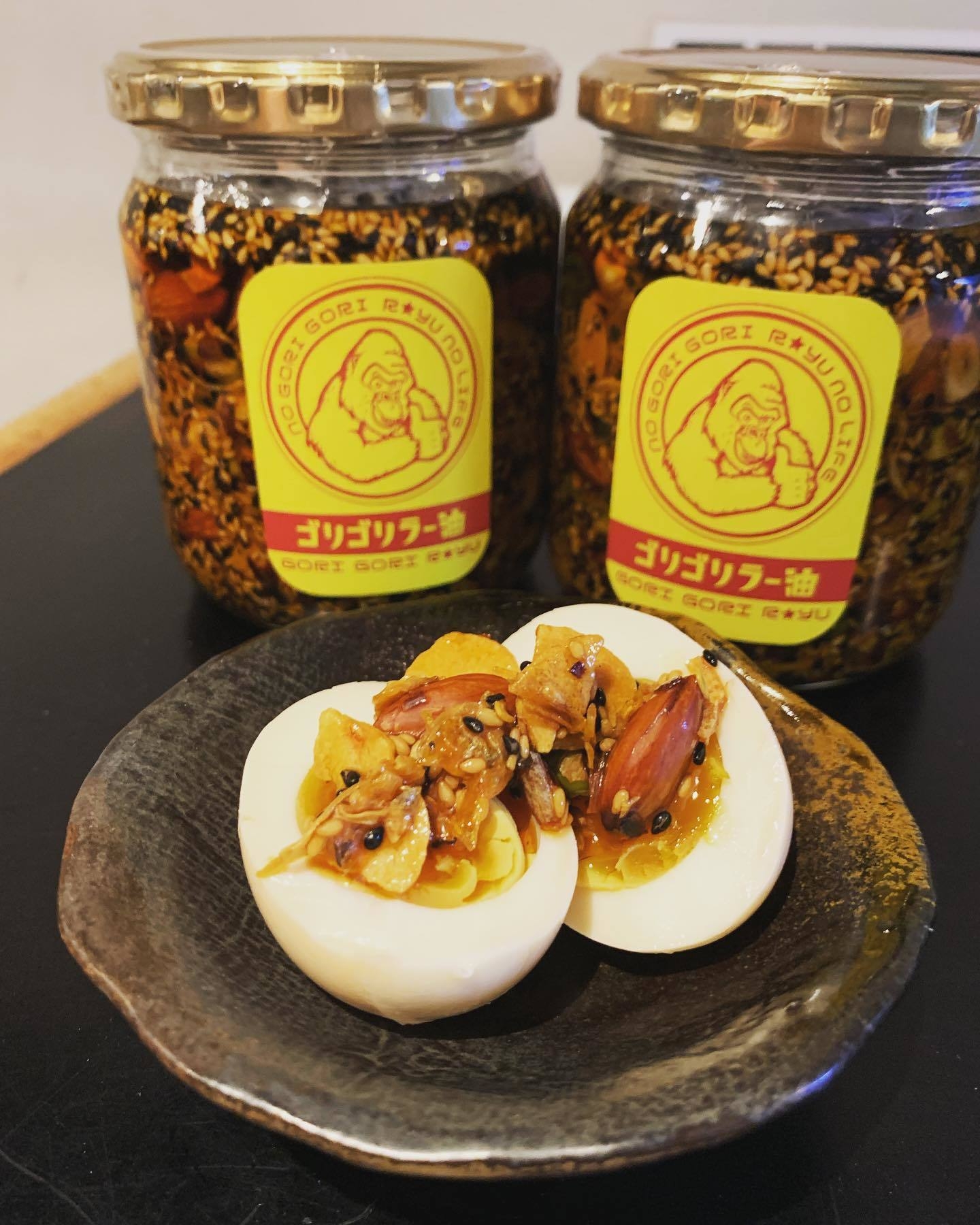 煮卵に ROBATA虎龍