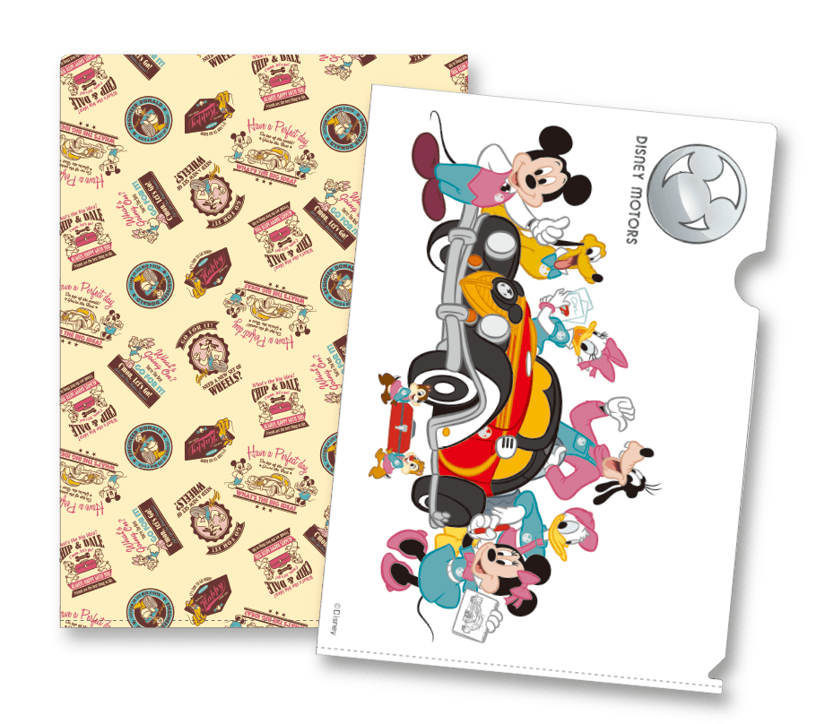 ディズニーモータース  オリジナルクリアファイル(イメージ)(c) Disney