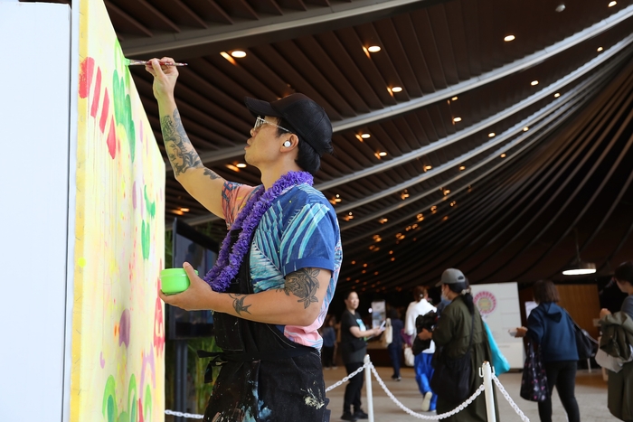 ジャスパー・ウォン氏によるライブペイント