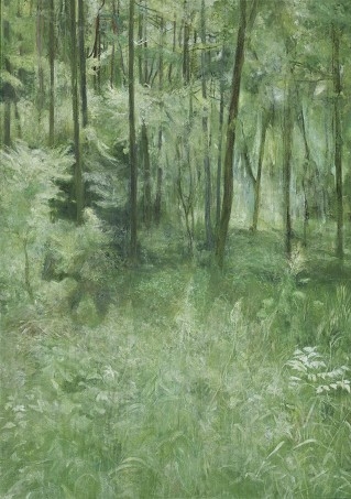 鈴木 周子(第2回花鳥画展)「緑蔭」