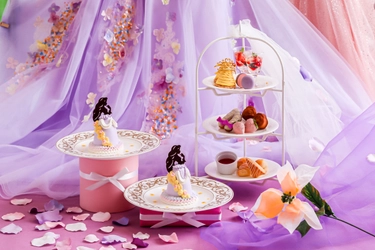 プリンセスのドールケーキ付「フラワープリンセス アフタヌーンティー」販売！花々に囲まれたプリンセスをイメージした優雅なアフタヌーンティー
