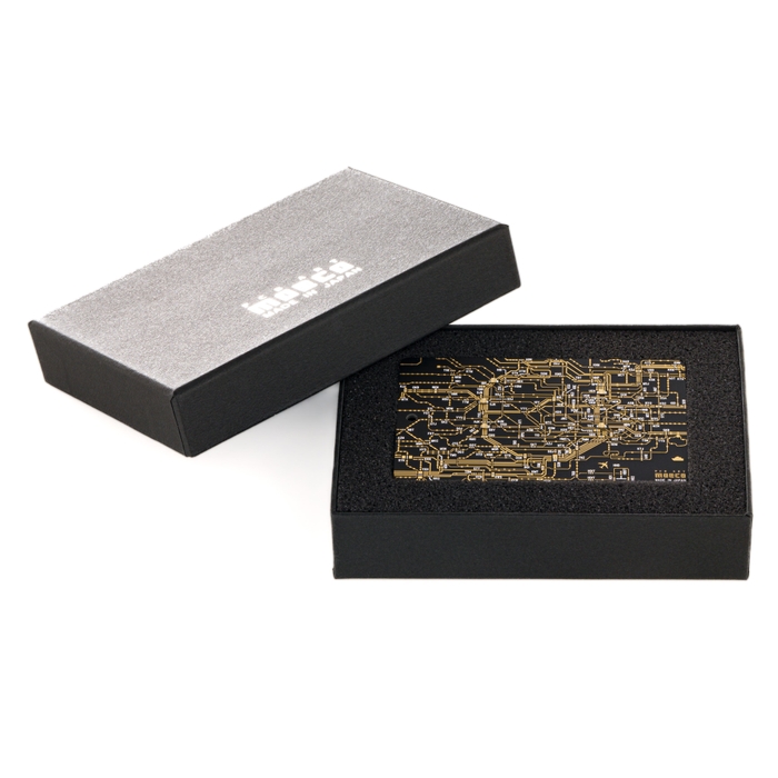 FLASH 東京回路線図 バッグタグ 黒 ギフトボックス梱包