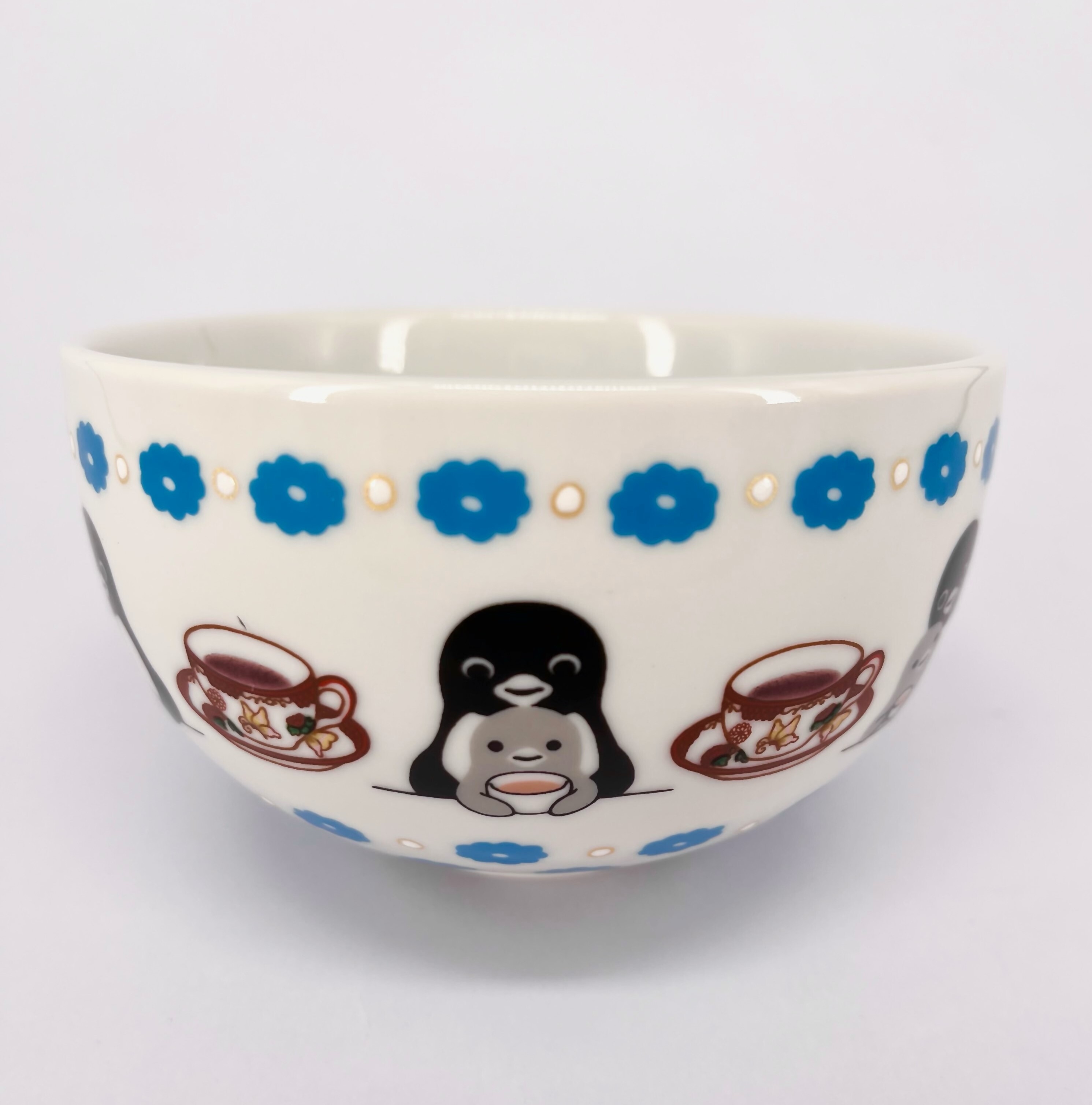 九谷焼 抹茶碗「カフェを楽しむ」直径11.5×高さ7cm 88,000円