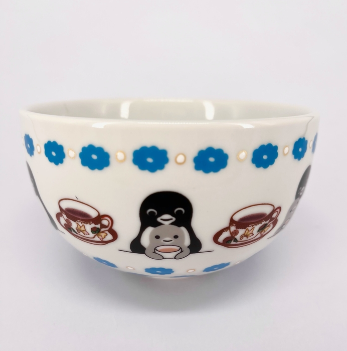 九谷焼 抹茶碗「カフェを楽しむ」直径11.5×高さ7cm 88,000円