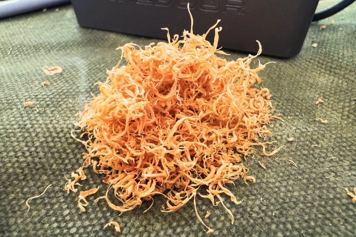 削ってできた火口