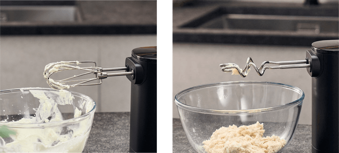 左:ビーター、右:ニーダー