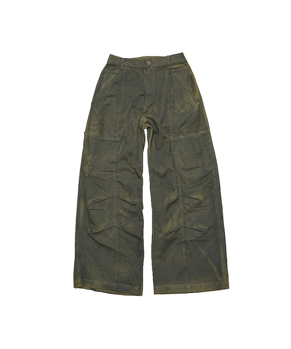 Dirty Wide Tuck Pants