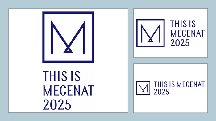 This is MECENAT2025 ロゴマーク