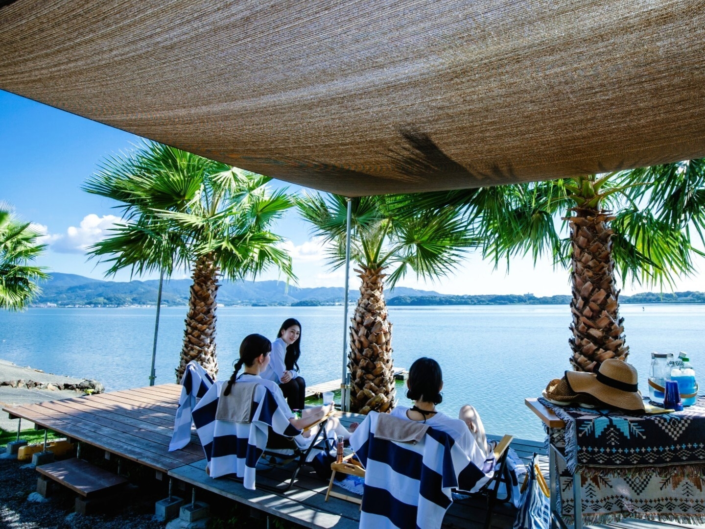 プライベートビーチの眺め