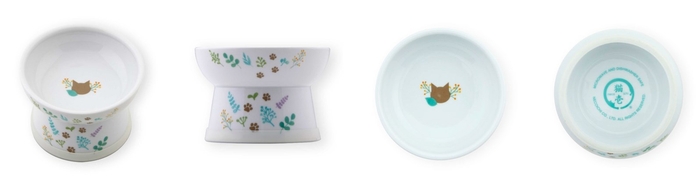 猫用 脚付フードボウル レギュラー BOTANICAL GARDEN