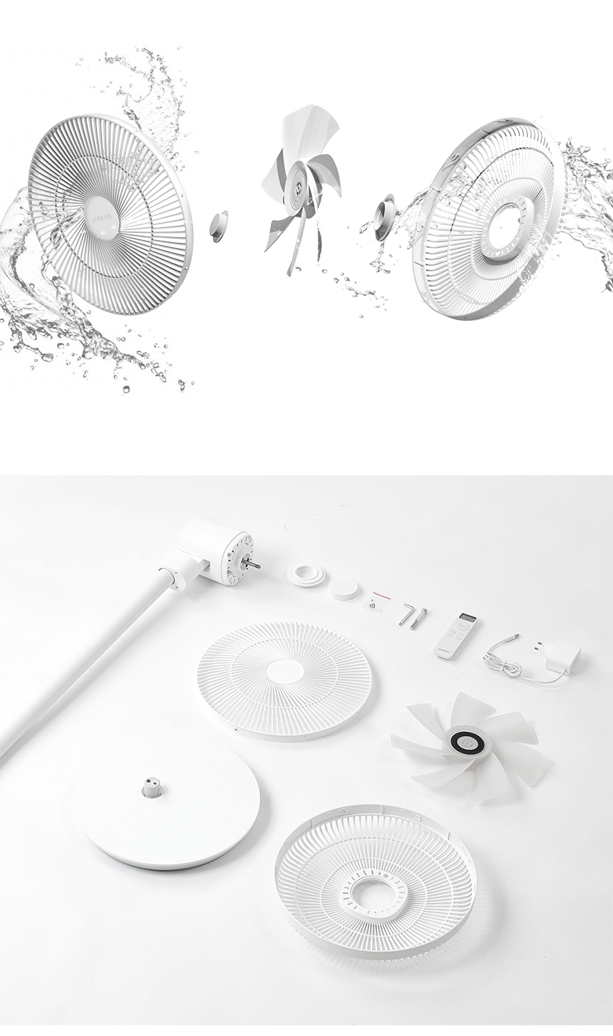 FAN CLASSIC3 細かなパーツに分け掃除も可能