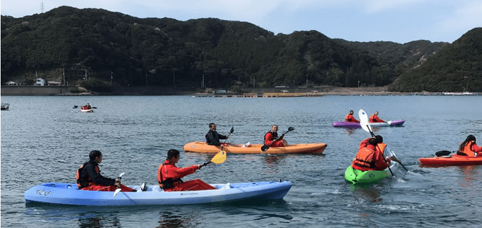 令和2年度(2020年度)のシーカヤック体験の様子