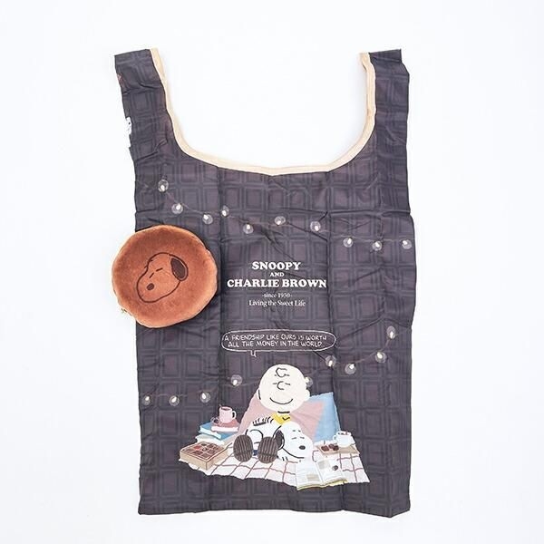 スヌーピーのポーチ付きエコバッグ