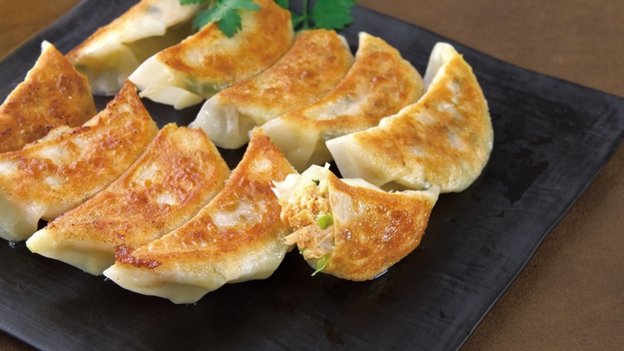 オリジナルレシピ めんツナチーズ餃子