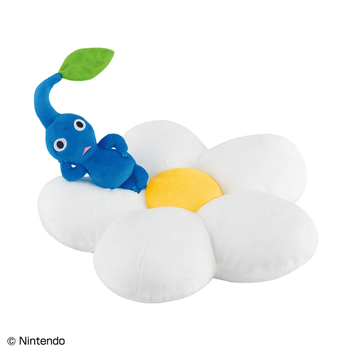 ラストワン賞:お花のクッション with 青ピクミン