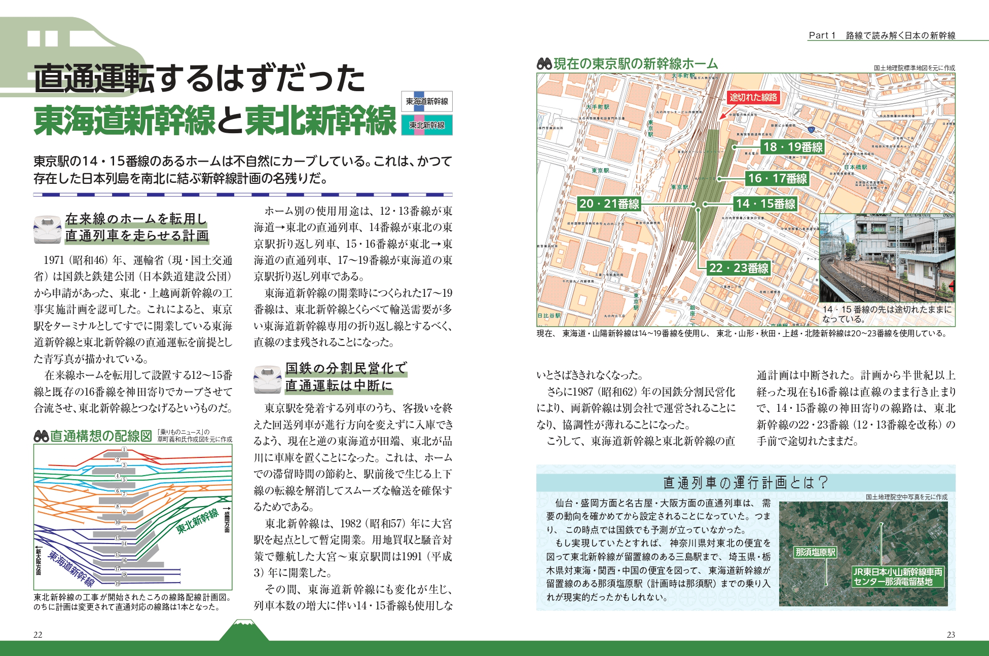 ■Part1 路線で読み解く日本の新幹線 直通運転するはずだった東海道新幹線と東北新幹線