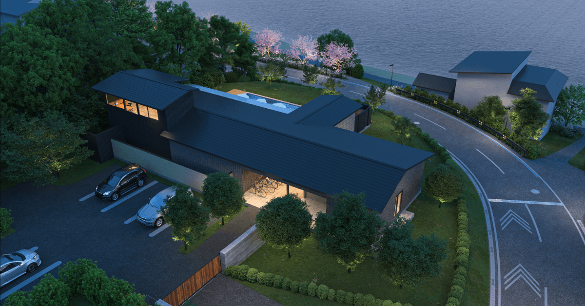 Kawaguchiko Lago:Bird's eye view