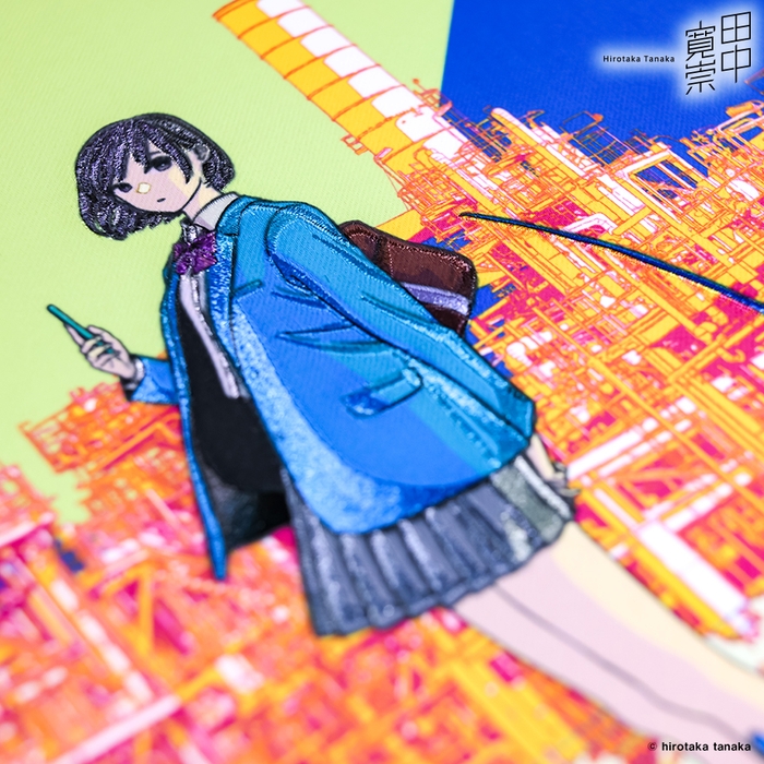 田中寛崇 刺しゅうアート「another face -2P-」