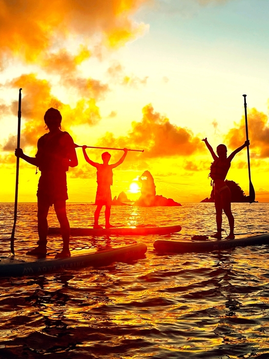 海底熟成ワイン引き揚げ SUP体験イメージ