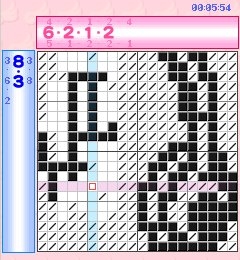 「あの娘とロジック!海に行こっ!! Vol.3 橘 美優」 ロジックパズル画面