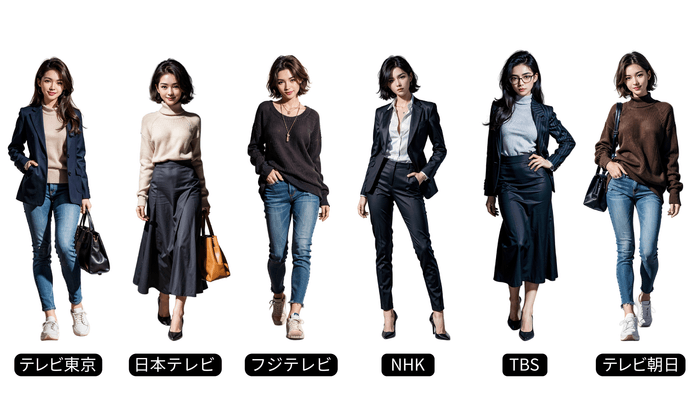 「働く女子図鑑」内の放送局