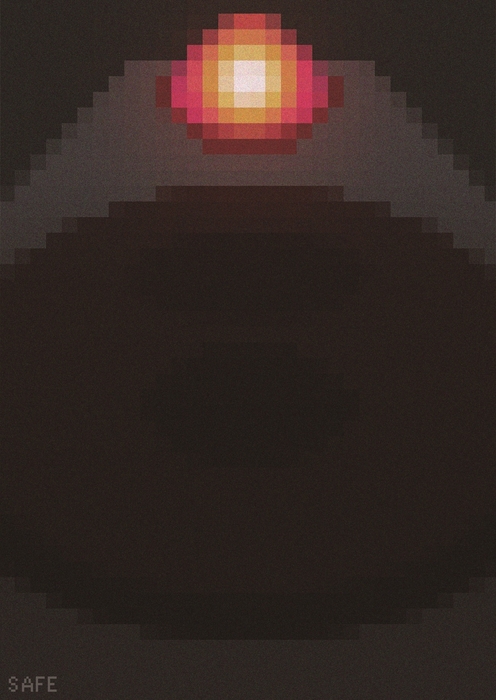 金賞受賞作品：「赤い光」(2)芸術学部デザイン学科3年八十島一菜