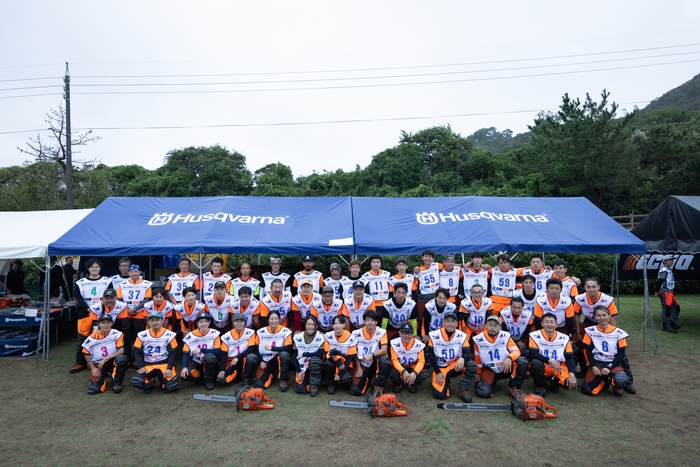 林業への熱い思いを共有するJLC Team Husqvarnaの選手の皆さん