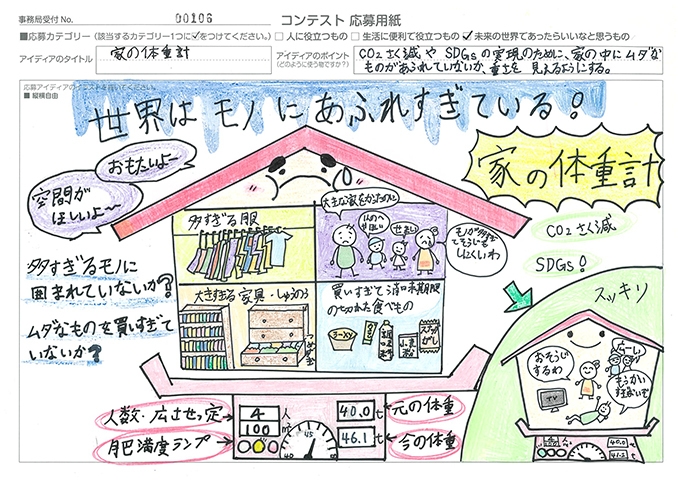 審査員特別賞 中川 朝陽さん 家の体重計