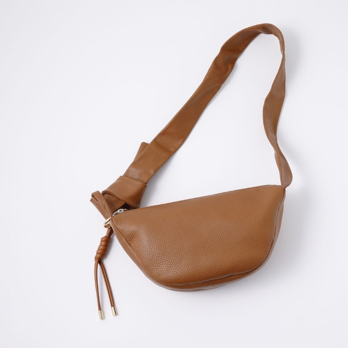 yoko×bell la bell コラボ企画ハーフムーンバッグ キャメル