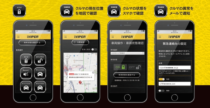 遠隔操作画面※画面はハメコミ合成