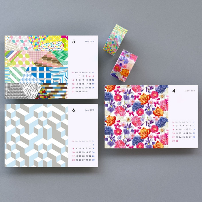 4月:江東区花巡り/5月:パッチワーク/6月:ランダムキューブ