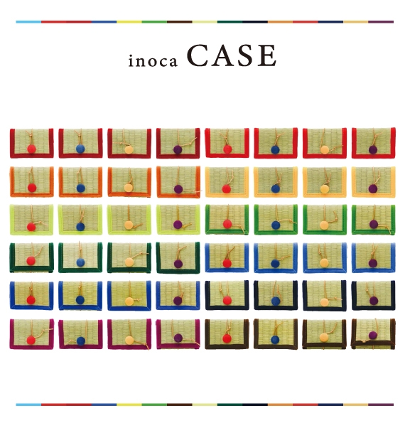 雪駄と同じ色展開の「カードケース」。交通系電子マネーカードなども、中に入れたまま使える。