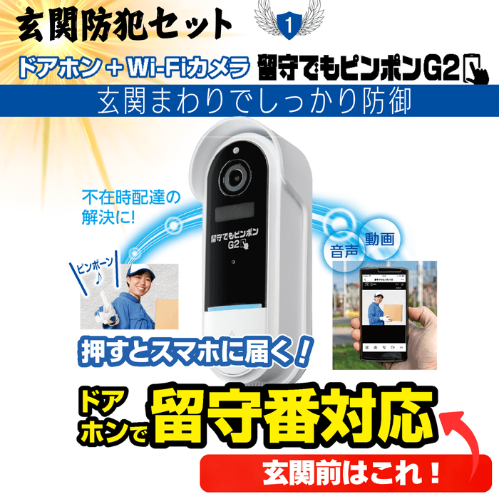 インターホン型Wi-Fiカメラ