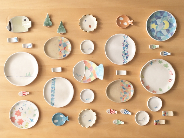 小皿、小鉢、箸置き等 by ごまうつわ