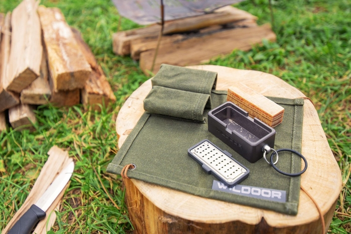 キャンプサイトにて