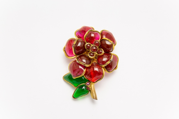 メゾン・グリポワ《ブローチ》 制作:メゾン・グリポワ 制作年:1960年代 制作国:フランス 素材:パート・ド・ヴェール・エナメル ガラス、メタル