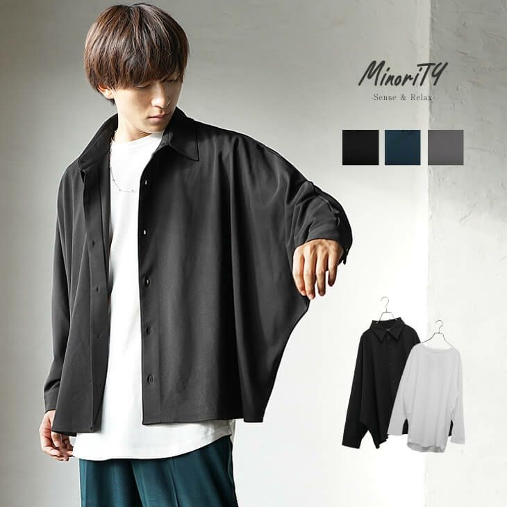 MinoriTY ORIGINAL  梨地ドルマンシャツ+ロングTシャツ