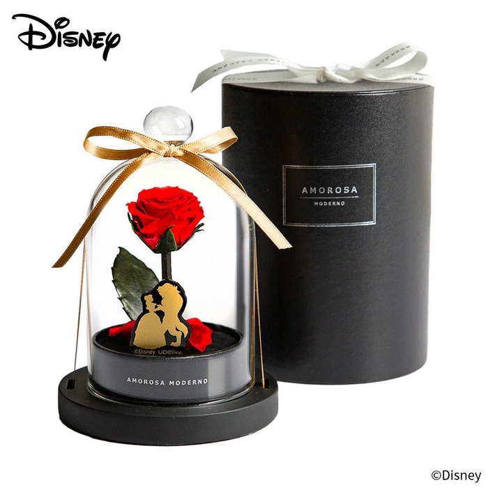 【eギフト】リトルベルディズニーエディション(美女と野獣) (プリザーブドフラワー)