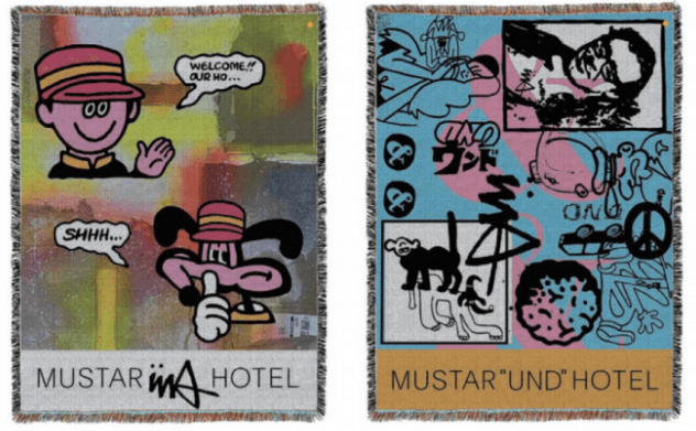 UND×MUSTARD™ HOTEL WOVEN RUG 各33,000円
