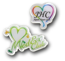 PINS FACTORY（ピンズファクトリー）　ピンズ実例紹介NPO法人ジャパンハートクラブ　様　「会員用ピンズ」　　★医療福祉に貢献するボランティアグループの会員章