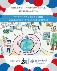 金沢大学COI-NEXTが8月14日から大阪・関西万博に出展　 環境に優しい植物由来のプラスチックの研究成果を展示