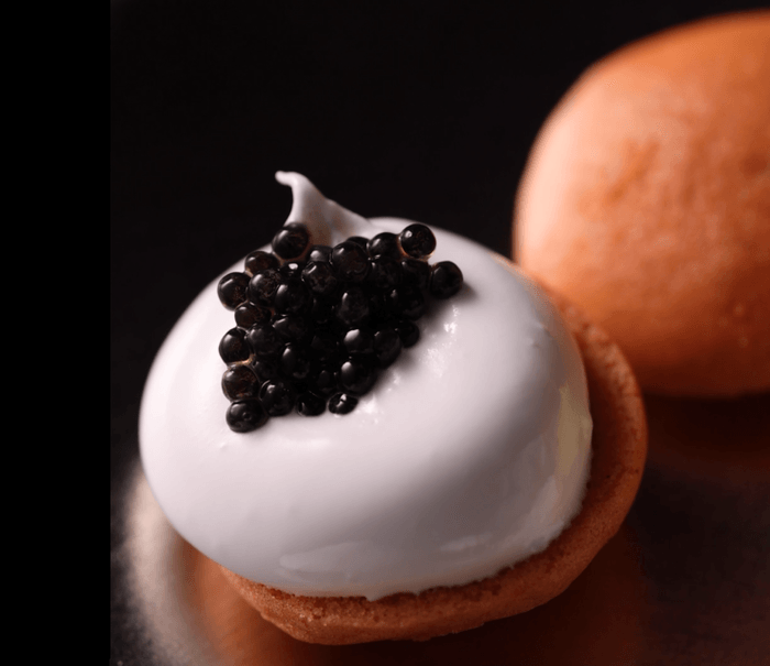 awaはちみつとキャビア  盛り付けイメージ