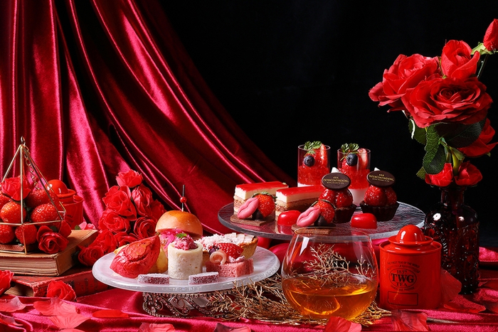 季節のアフタヌーンティー「エレガントルージュ」(イメージ)